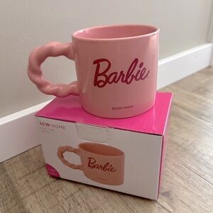 Barbie Mattel 2024 Pink Mug with Twisted Handle coffee tea hot chocolate
